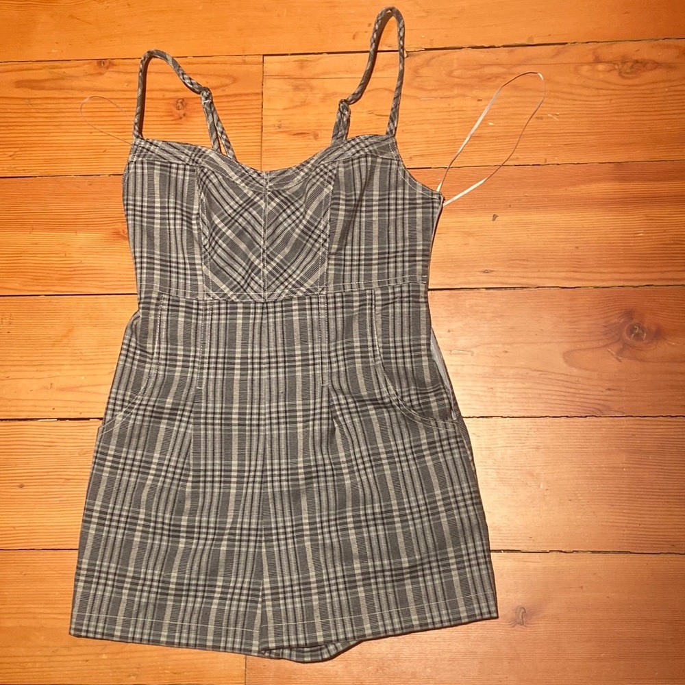 Urban Outfitter Plaid Romper- size small/petite